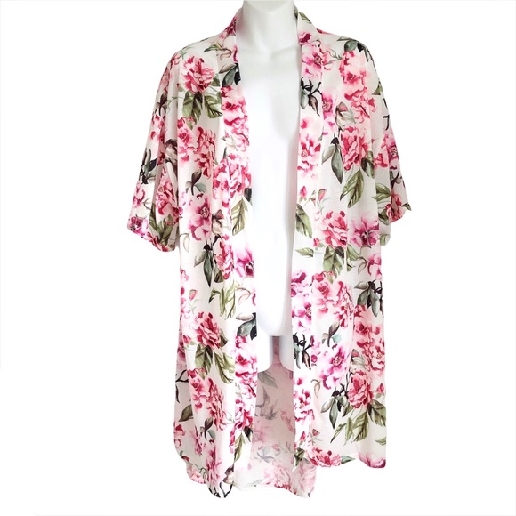 Show Me Your Mumu Robe Kimono Wrap Bohemian Floral - Picture 2 of 14